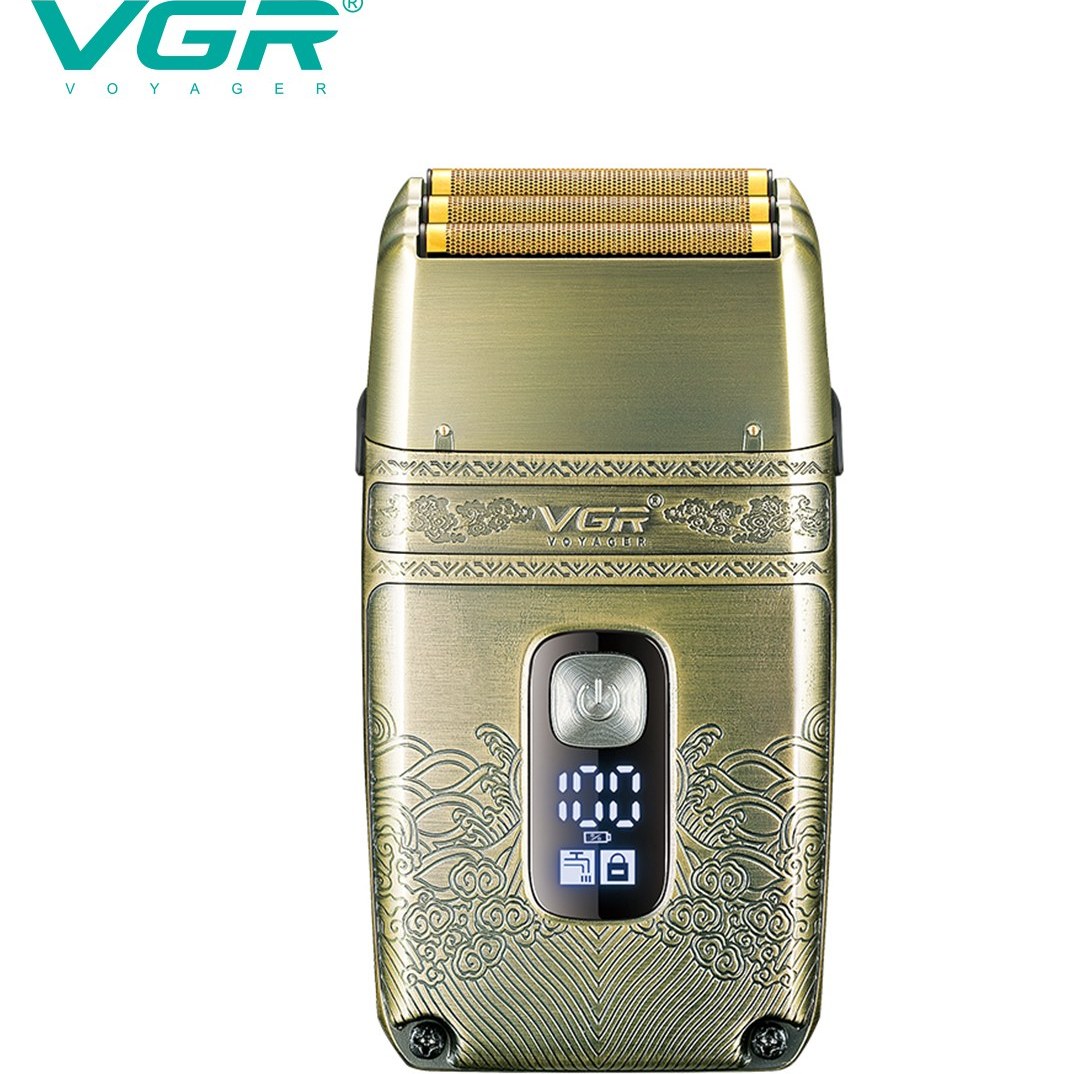 ماشین اصلاح وی جی آر مدل V-335 با تیغه استیل ضد آب و تکنولوژی برش مستقیم