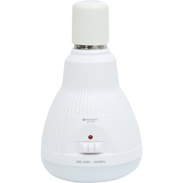 چراغ اضطراری آویزدار کامی سیف مدل KM-5853 رنگ مهتابی