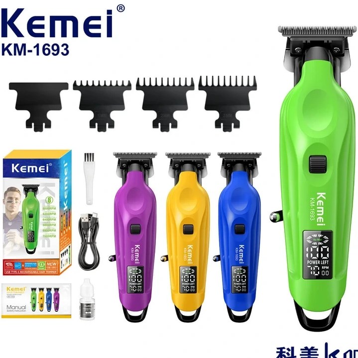 ماشین اصلاح کیمی مدل KM1693 با تیغه استیل ضد زنگ